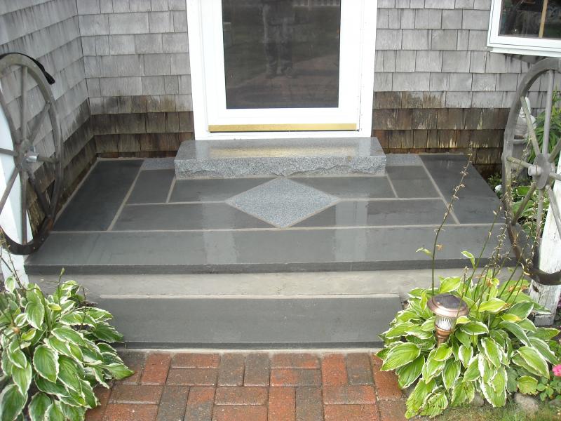 Bluestone and granite entrance way